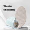1 Paar Latex-Rindsleder-Einlegesohlen Elastisch Stoßdämpfend Atmungsaktiv Schweißabsorbierend Weich Bequem Atmungsaktive Einlegesohlen für Sneaker