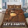 Fazbear's Pizza Freddy-Bear Print Bedding Set Cartoon Bear Duvet Cover Pillowcases Bedroom Home Bedding No Filler