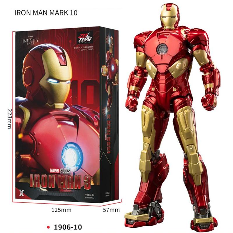 ZD Toys Залізна Людина Фігурка Марк 35 Червоний Снаппер Залізна Людина МК 24 МК 22 МК 47 Тоні Старк Фігурка Залізної Людини Екшн Колекційна Іграшка Подарунок