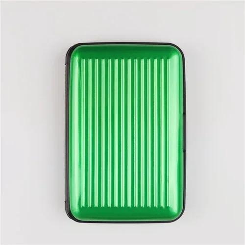 1Pc Men Aluminum Bank Card Holder Blocking Hard Case Wallet Solid Credit Card Anti-RFID Scanning Protect Card Holder Dropship