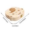 Baby Tooth Box Wooden Kids Milk Teeth Organizer Storage Boys Girls Baby Souvenirs Gifts Keepsakes Spanish/Dutch/French/German