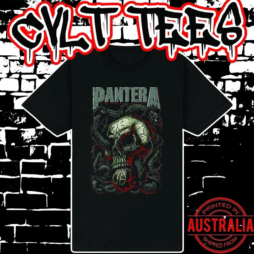 Men s and Women s T-shirts Pantera Band Shirt ~ Premium Black Gildan Cotton Tee S
