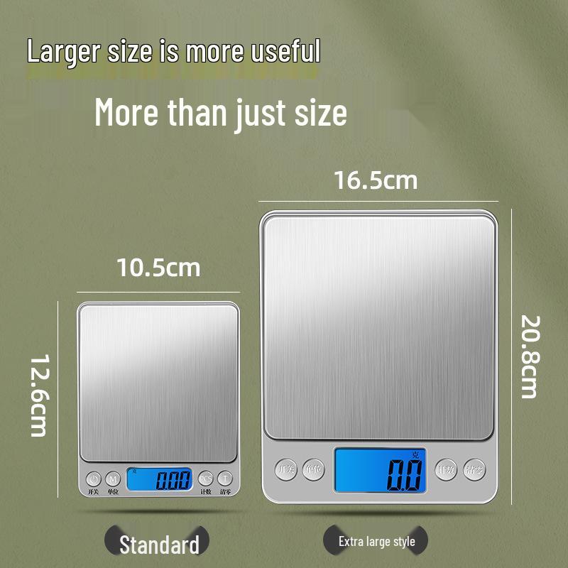 Mini Cântar Portabil de Buzunar de Înaltă Precizie pentru Bijuterii din Aur, Uz Bucătărie, Precizie 0,01 Gram.