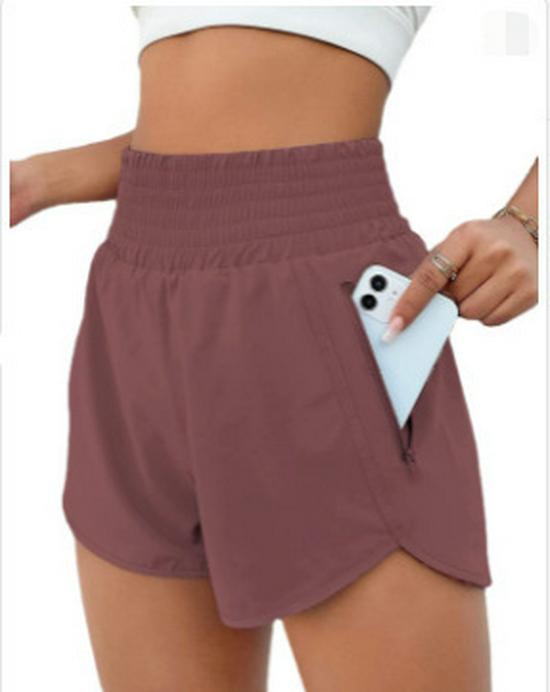 New Hot-Selling European Style High-Waisted Casual Yoga Running Shorts