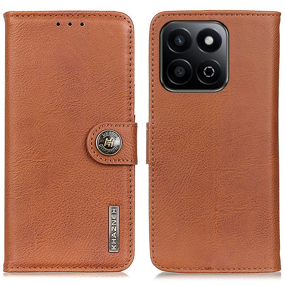 For Honor X7c 4G/200 Smart 5G/Play 60 Plus 5G Wallet Case Cowhide Texture Leather Flip Phone Cover