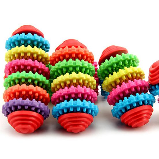 Buntes Gummi Haustier Hund Welpe Zahnen Gesunde Zähne Zahnfleisch Kauspielzeug Werkzeug