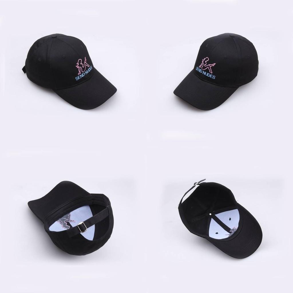 Embroidery Send Letter Nudes Women Pure Cotton Baseball Cap Outdoor Sun Hat