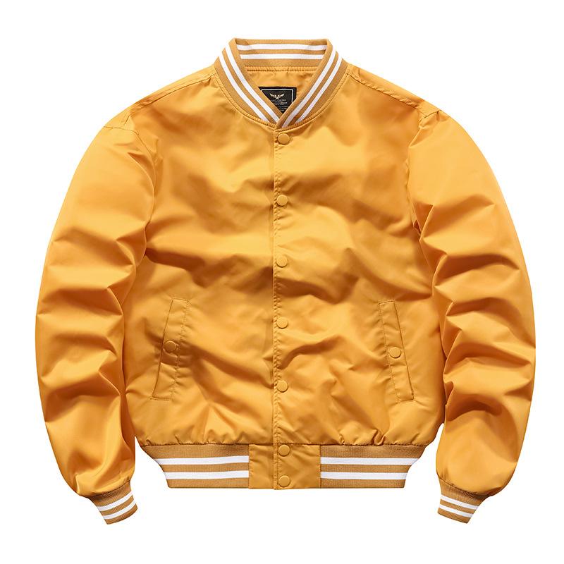 מדים בייסבול חזה לגברים מעיל פצצות אביב וסתיו גברים ונשים מעיל זוגי בסגנון זהה מעיל עבודה טרנדי