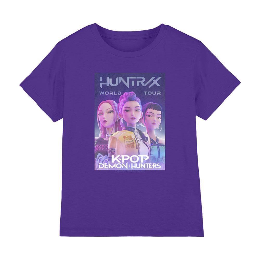 K-Pop Demon Hunters Childrens/Kids World Tour Huntr/X T-Shirt