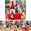Adorable Nordic Style Christmas Decoration Rudolf Faceless Doll With Knit Cap