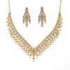 Exquisite European and American Full Diamond Necklace and Earrings Set: Elegant, Versatile Evening Wear with High-End Niche Design