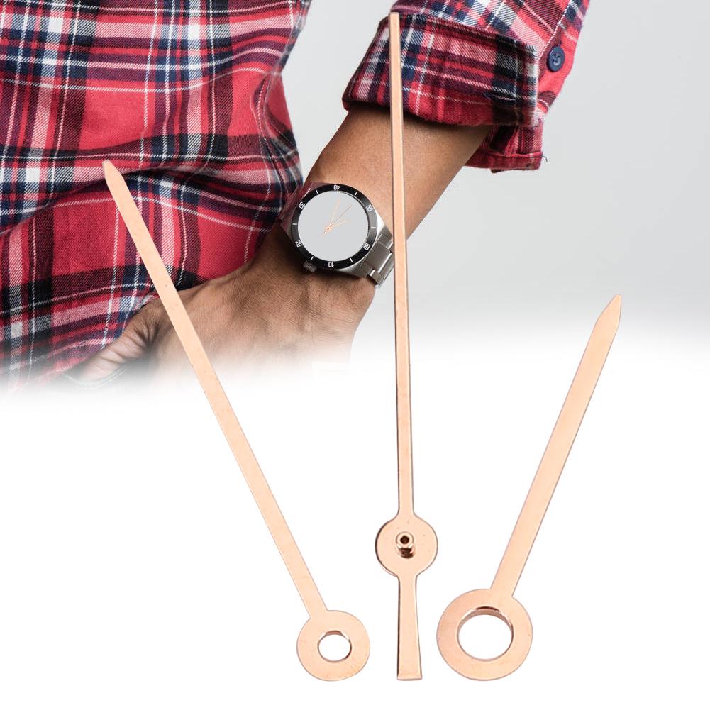 Herrenuhr Stunden- Minuten- Sekundenzeiger Uhrzeiger passend für Uhrwerk F05.111 (Roségold)