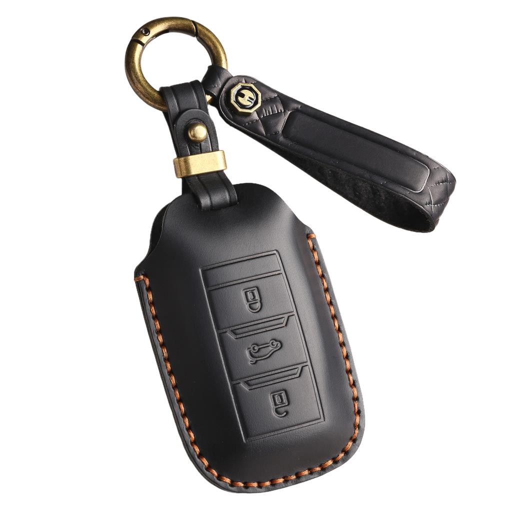 The Retro Key Cover Is Suitable for Ruicheng CC Old Special Car Key Bag, Purely Handmade Leather Keycase Chain.