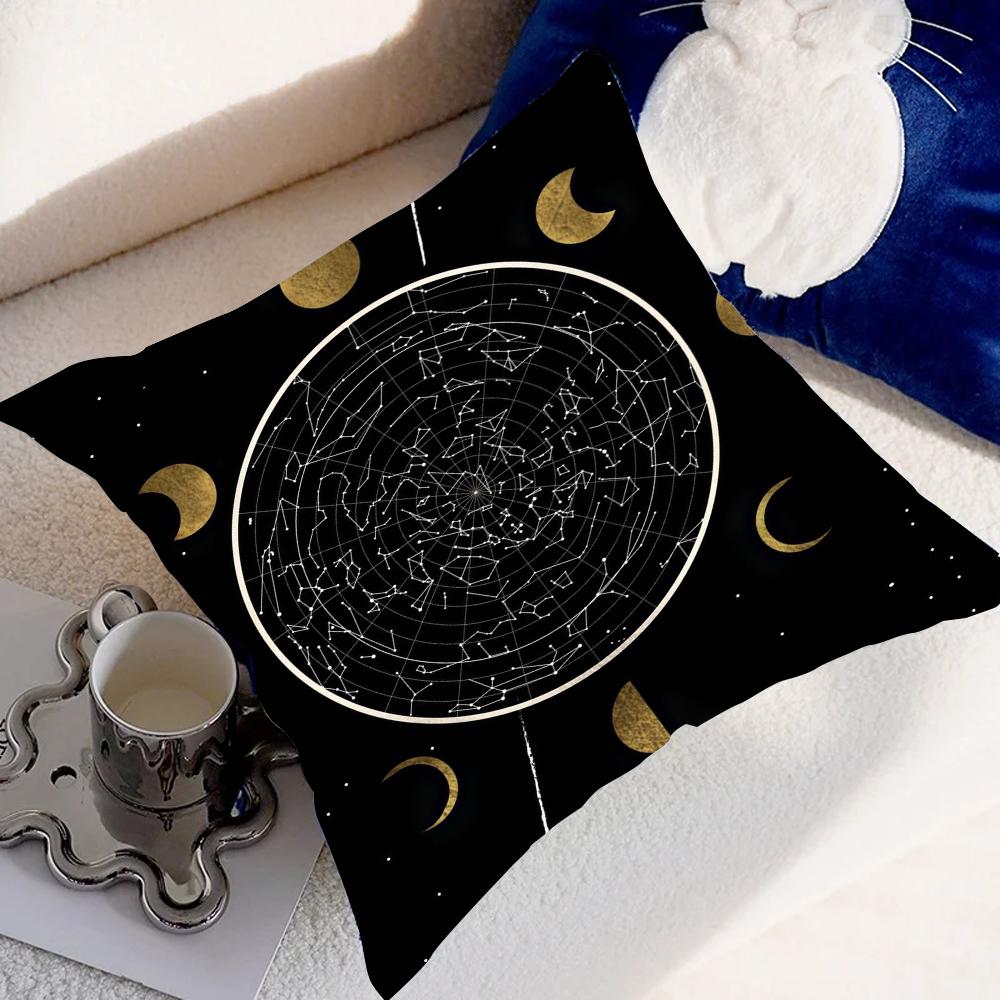 Moon Pillow Case Pillow Cover Case Square Room Sofa With For Home Use Plush Cute Cushion Cover