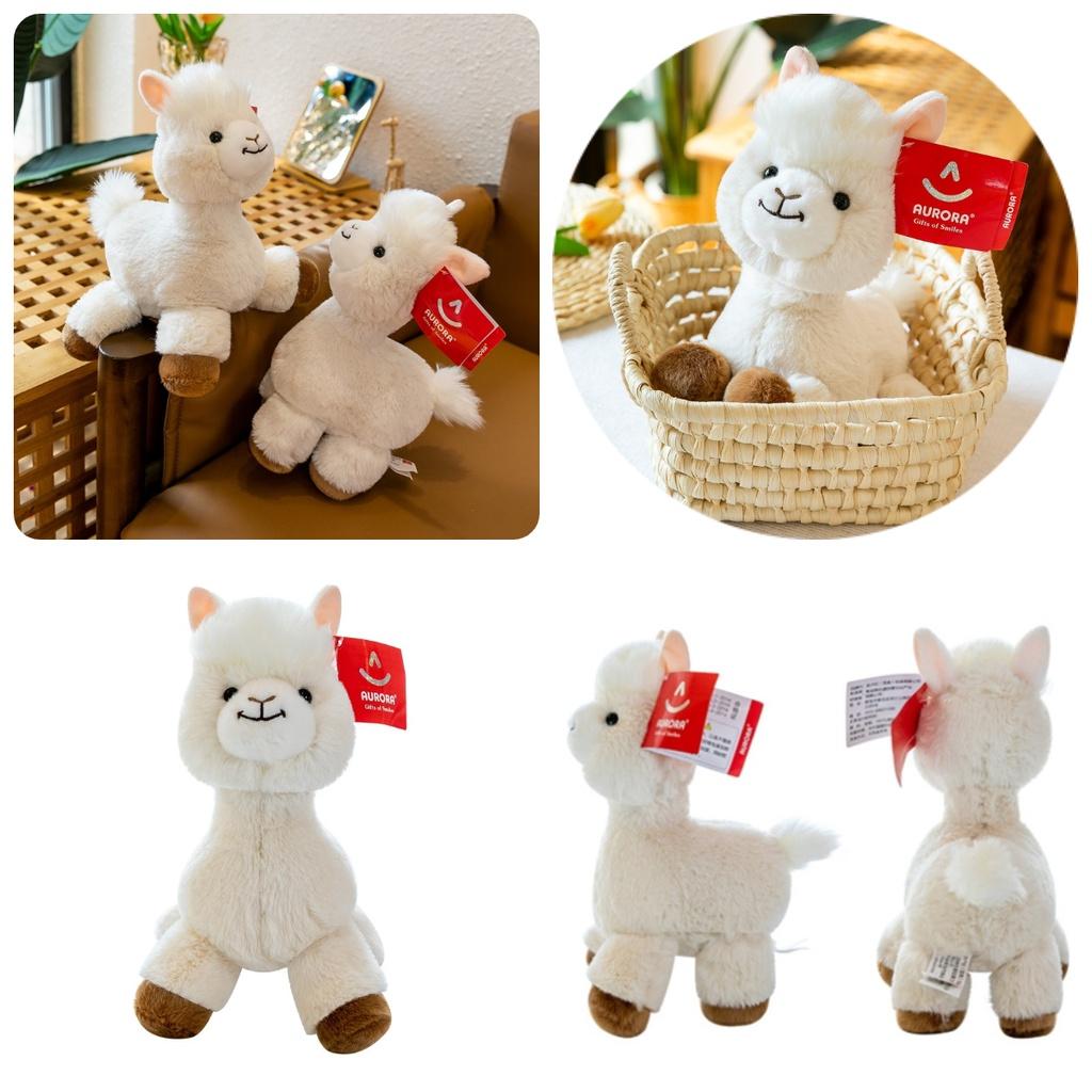 Cute And Adorable Plush Alpaca Toy Perfect Birthday Gift For Girls With Long Fur And Soft Pp Cotton Filling 30cm/0.16kg White