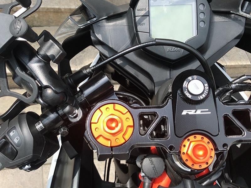 KTM RC390 2014+ Racing Style CNC Aluminum Upper Triple Clamp