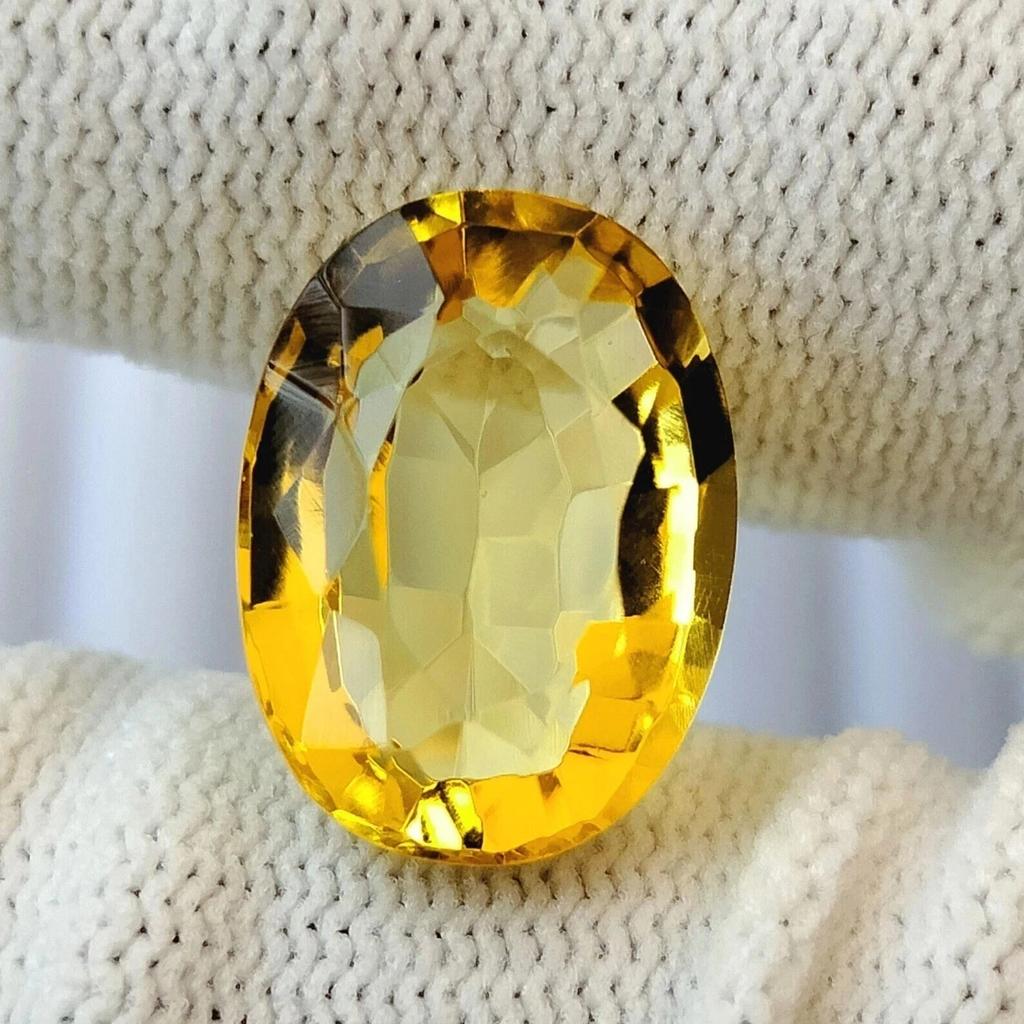 Stunning Natural Brazilian Yellow Topaz 120+ Ct Oval Cut Certified Gemstone