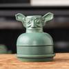 Bronze mask Sanxingdui gift portable travel tea set ceramic merchandise express cup business souvenir