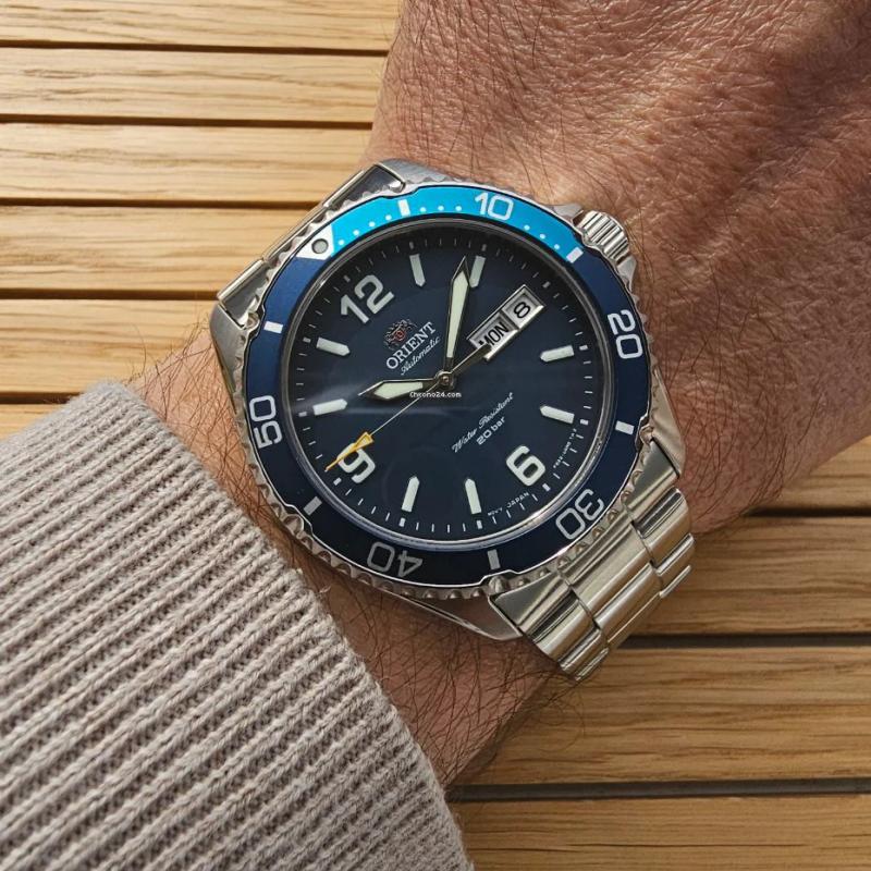 Orient Herren Mechanische Blaue Uhr RA-AA0818L39B