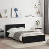 VidaXL Bed Frame with Headboard Black 135x190 Cm 3207505