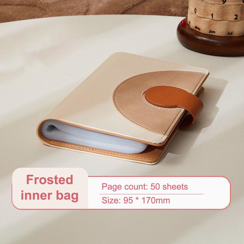 High-Appearance-Level Cash Storage Book Folder, Large-Capacity Multi-Functional Storage Book