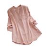 Solid-Color Loose Long-Sleeve Shirt Top Pure Color Loose Long Sleeve Shirt Top