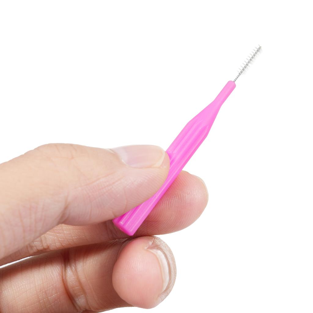 100PCS Interdental Brushes Dental Floss Toothpick Orthodontic Braces Brush Tooth Cleaning Tool Oral Care with Storage Box