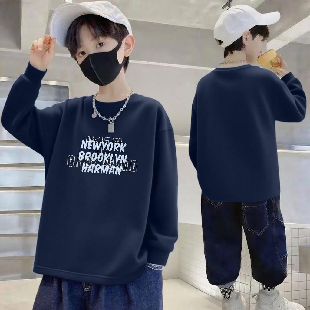 Baumwoll-Langarm-Freizeit-T-Shirt für Jungen für Frühling & Herbst