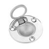 4Pcs Yacht Boat Ring Hatch 50mm Round Flush Pull Latch StainlessSteel Deck Recessed Pull Handle Marine Mount Lifting Ring Locker