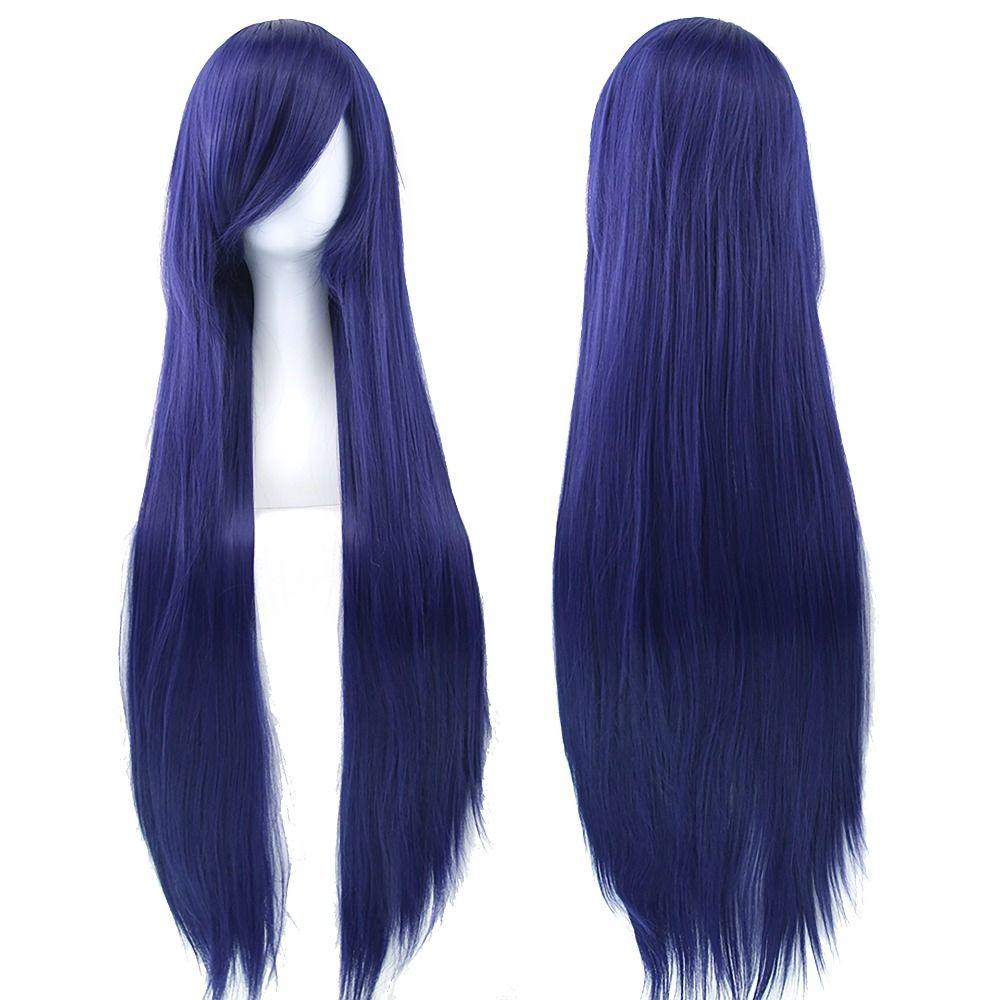 Heat Resistance Long Synthetic Hair Layered Anime Straight Hairpiece Costume