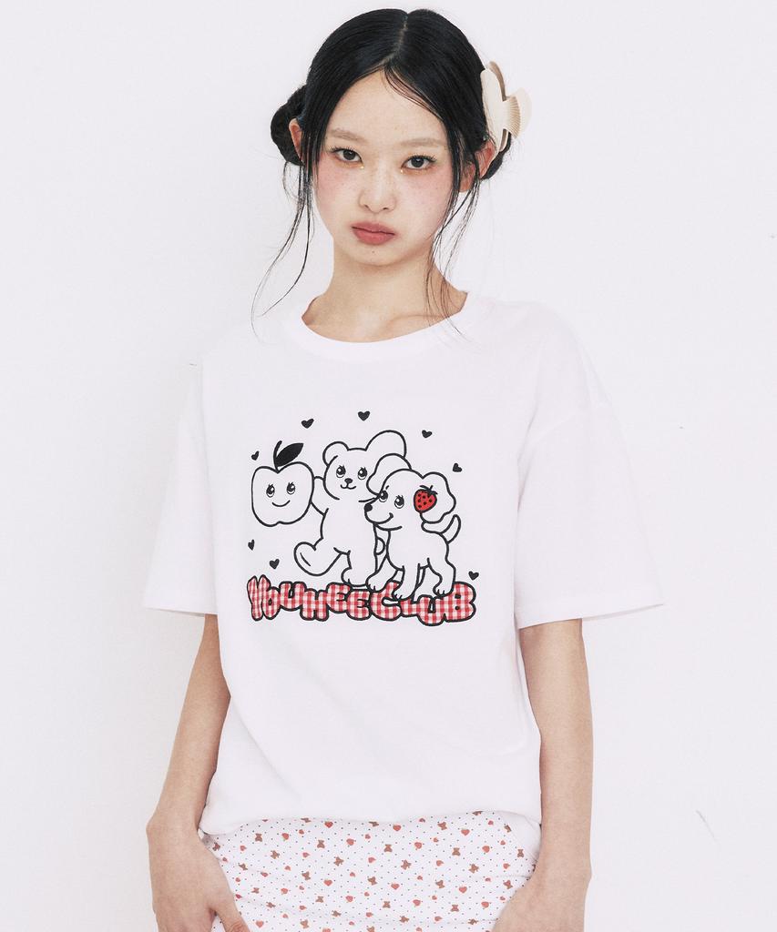 YOUHEE Youhee Club Graphic T-Shirts_White