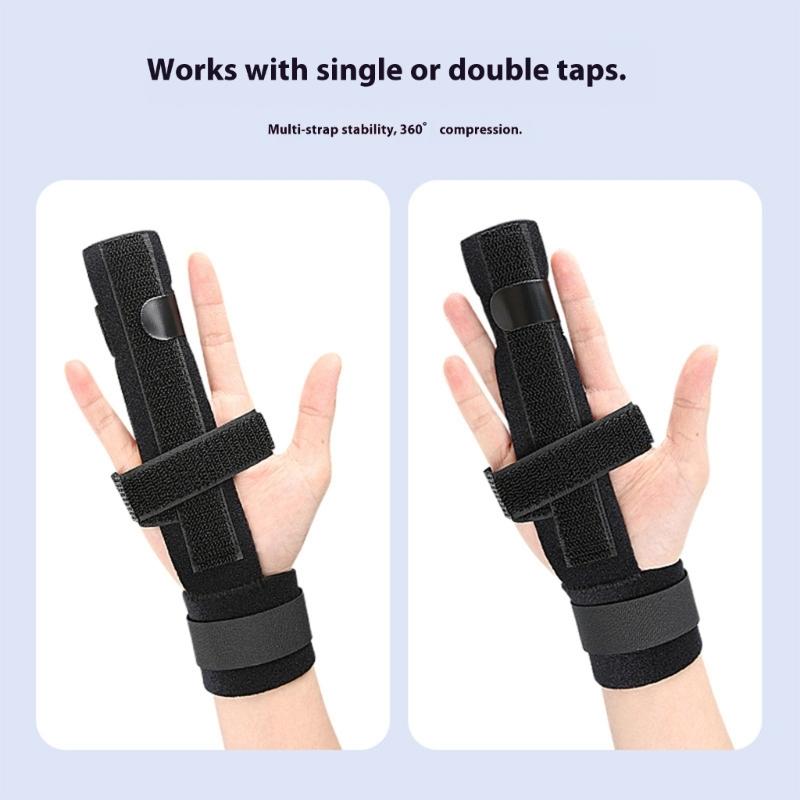 Breathable Finger Brace with Aluminum Splint for Sports Injuries and Office Work Support