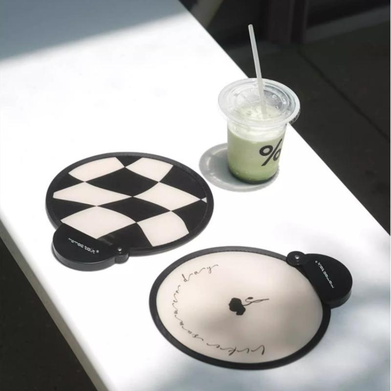 Portable Handheld Folding Fan With Storage Bag, Compact And Portable, Suitable For Outdoor Activities In Summer