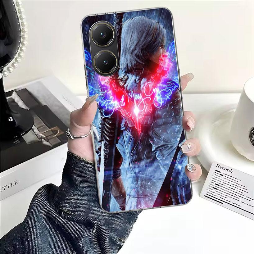 Game D-Devil May Cry 5 Soft Phone Case For Xiaomi Redmi 15C 15 13C 13 Poco X5 X6 X7 F7 Ultra M7 12C 12 10 10C 9C 9A 9T 9 Fundas