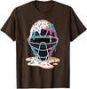 Baseball Catcher Mask Cream Dripping Baseball Unisex T-Shirt