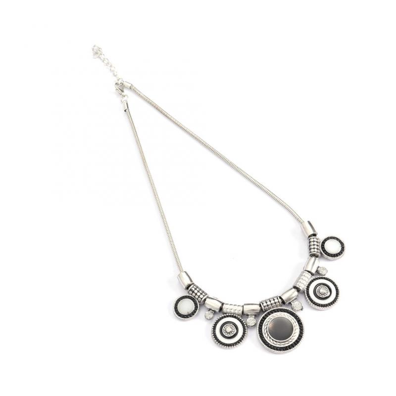 1 black ethnic-style necklace, lightweight for women, suitable for festive occasions