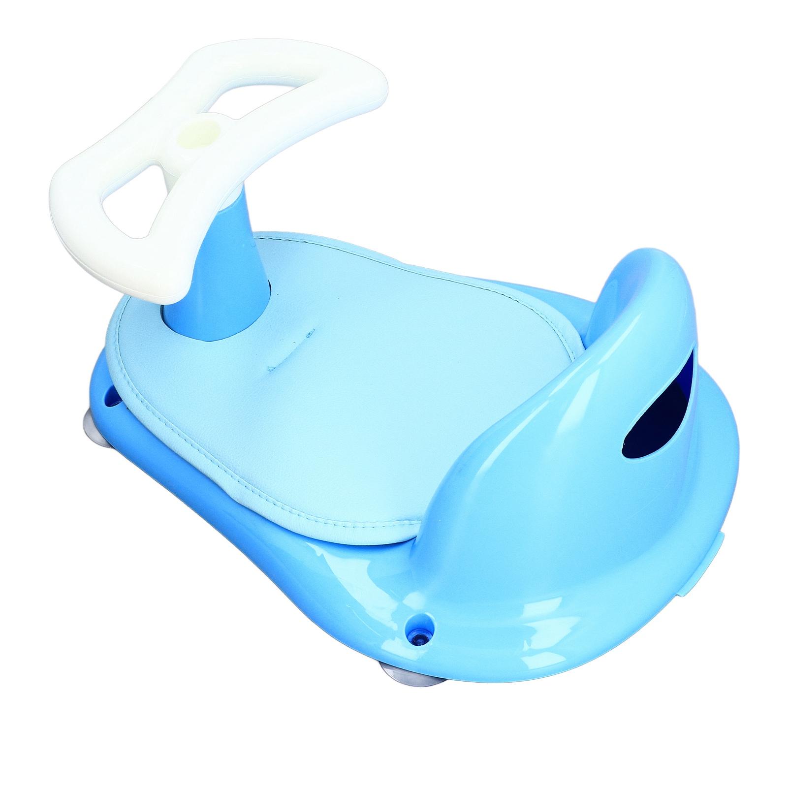 

Baby Bathtub Seat Plastic Detachable Foldable Toddler Shower Chair Stable Skid Resistant Infant Bath Seat for Home