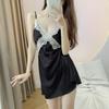 Women's Nightdress Summer V-neck Sexy Spaghetti Strap Women's Ice Silk Pajamas Lace Pure Desire Short Skirt French Silk Homewear
