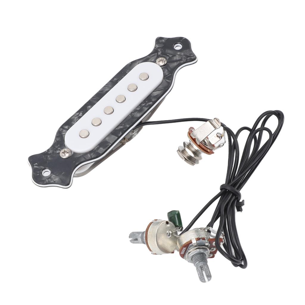 6 String Single Coil Pickup Prewired Electric Guitar Pickup Replacement with Volume and Tone