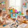 Flower DIY Photo Frame Unfinished Poster Frame Creative Craft Mother's Day Frame  Party Decoration