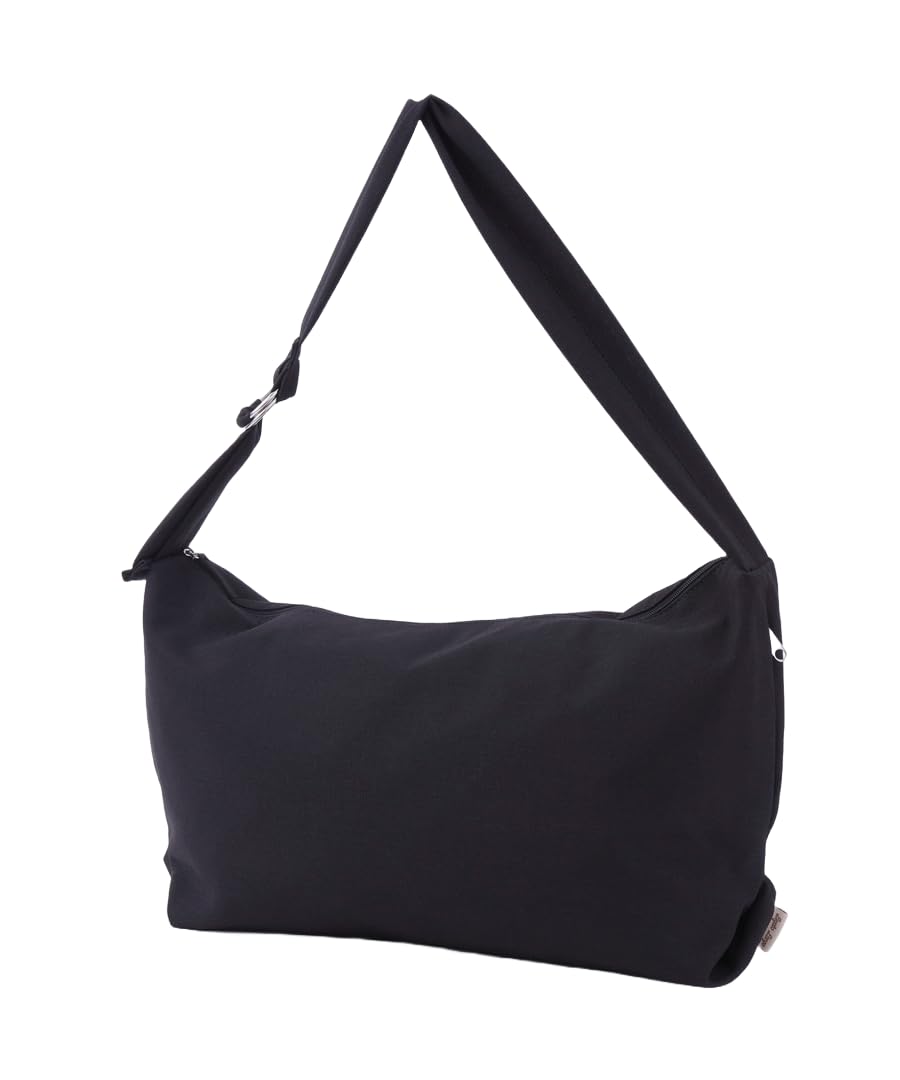 

Big One Shoulder Bag Hammock Bag Poly BK [Legat Largo] Linen-like LG-F3114 Women s