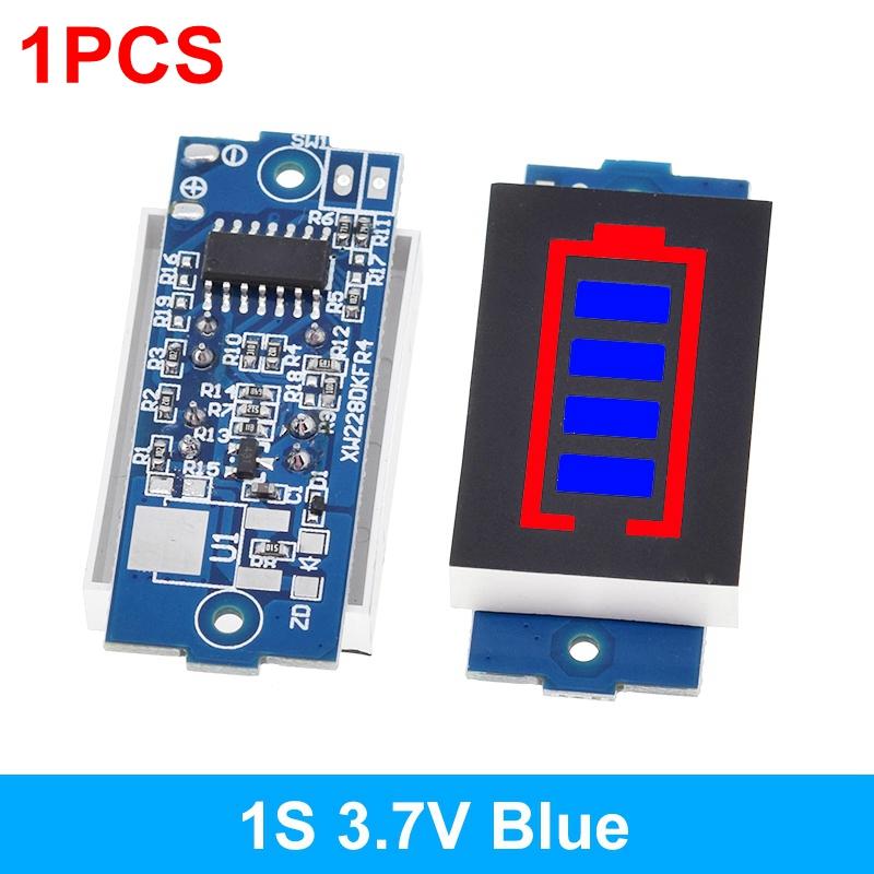 1-8S 1S/2S/3S/4S Einzelnes 3,7-V-Lithiumbatterie-Kapazitätsanzeigemodul 4,2-V-Display Leistungstester für Elektrofahrzeugbatterien Li-Ion