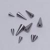 Stainless Steel Conical Piercing Replacement Balls for Lip, Eyebrow, Earring, and Navel Studs, 3-12mm