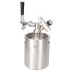 2L Stainless Steel Beer Keg Homebrew Keg System Kit with Carbonator Faucet Mini CO2 Regulator