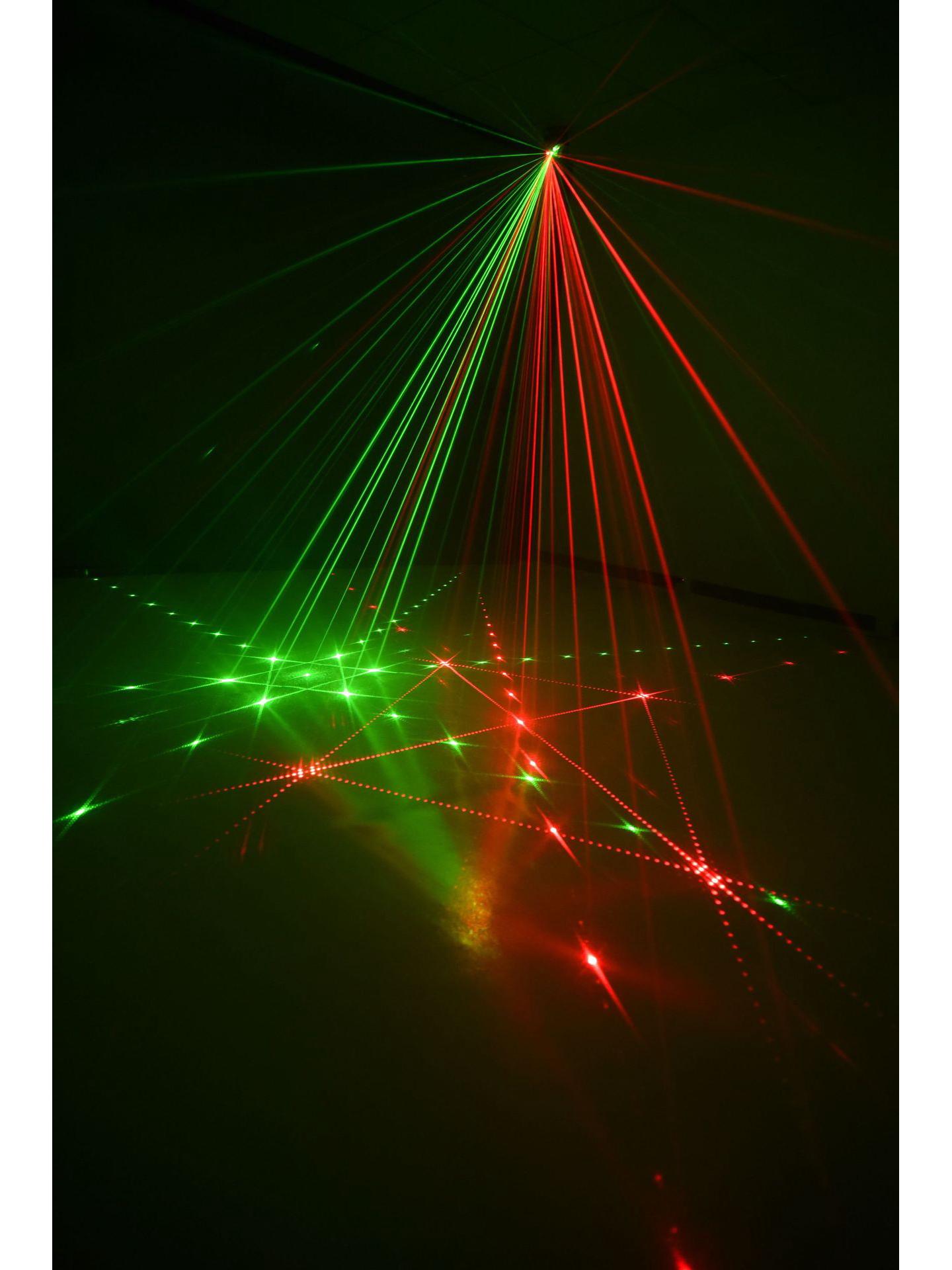 

Красочные вращающиеся сценические огни с голосовым управлением - светодиодный магический шар и лазер Gray shell EU