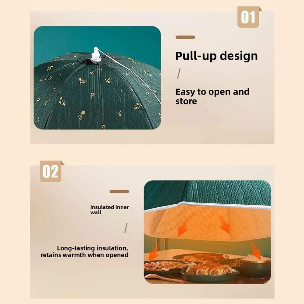 1Pcs Flyproof Table Cover Foldable Storage Kitchen Storage Organizer Insulated Food Cover  Home Use