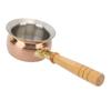 Stainless Steel Butter Warmer Small Saucepan Multifunction Butter Melting Pot Sauce Pan with Wooden