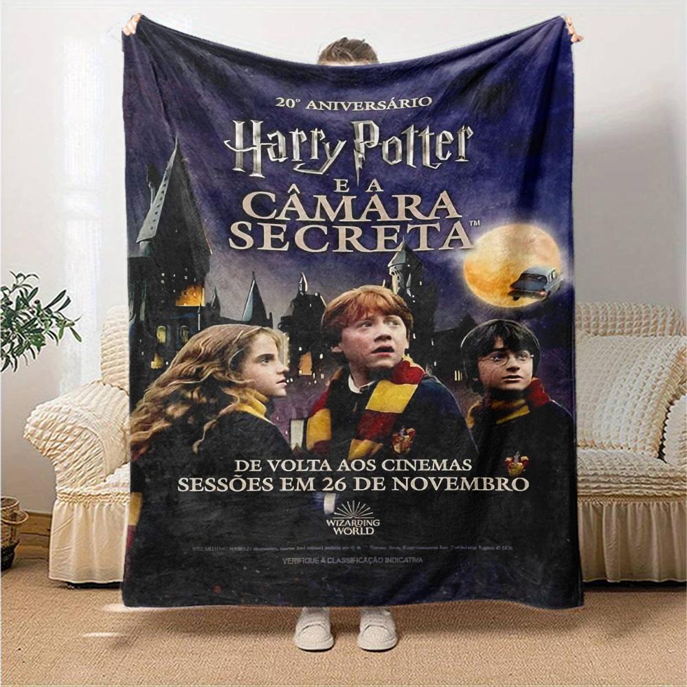1pc Harry Potter, Chamber of Secrets Flannel Blanket Soft Warm Throw for Home, Office, Travel, All-Season Cozy Bedding GiftL1192