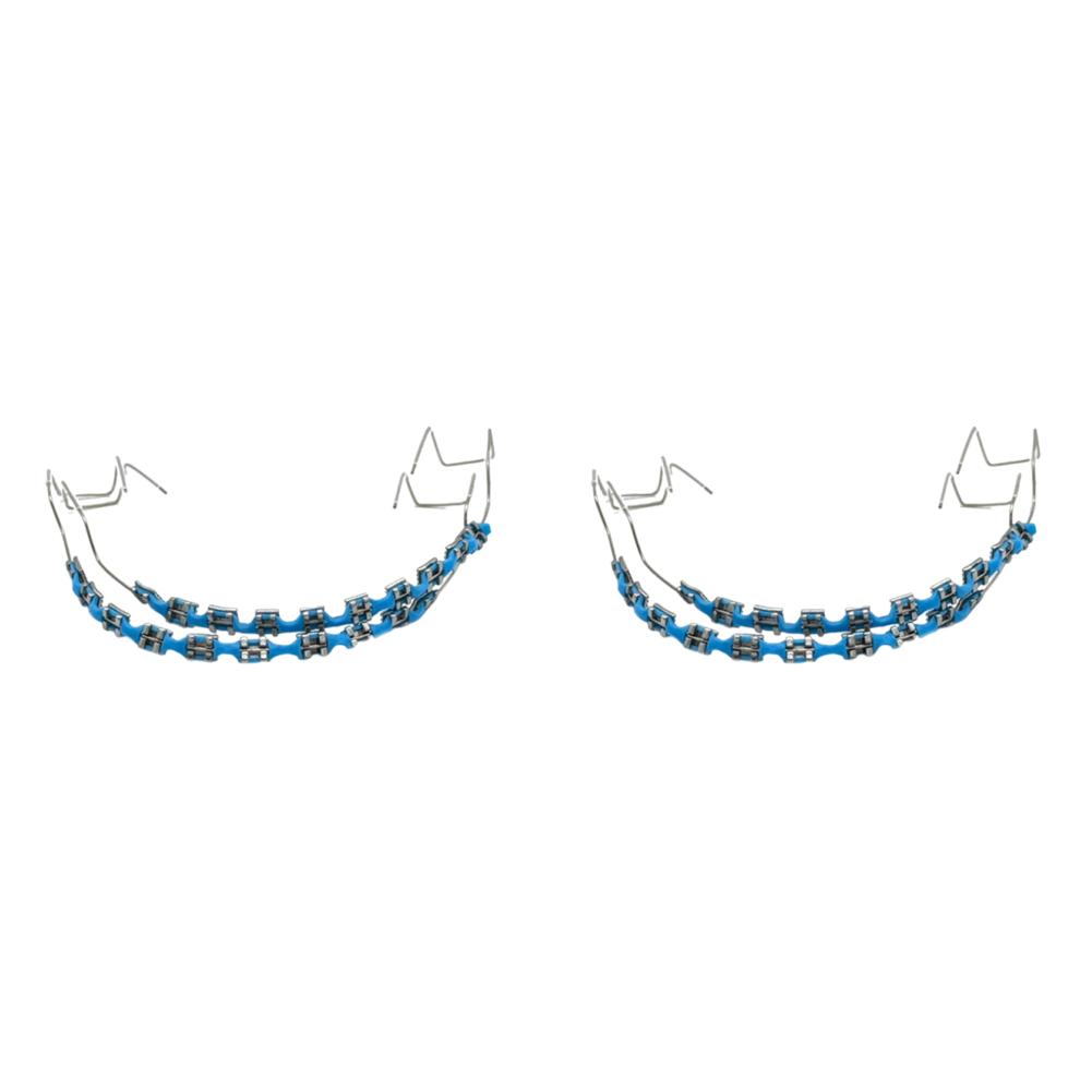 Temporary Tooth Decoration Dental Fake Braces with Metal Wires & Bracket Dental Metal Bracket Dental Tool for Dental Students