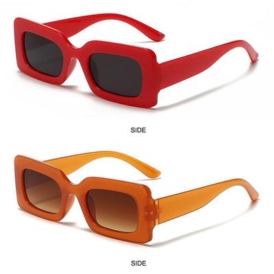 New Rectangle Sunglasses Women   Trendy Fashion Candy Color Sunglasses Y2K SunGlasses Vintage Shades UV4 Glasses